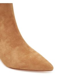 Lauren Ralph Lauren - LAUREN RALPH LAUREN Botki 802967779003 Brązowy. Kolor: brązowy. Materiał: zamsz, skóra