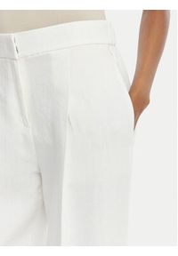 BOSS Spodnie materiałowe Tiana 50557443 Biały Relaxed Fit. Kolor: biały. Materiał: wiskoza, len #4