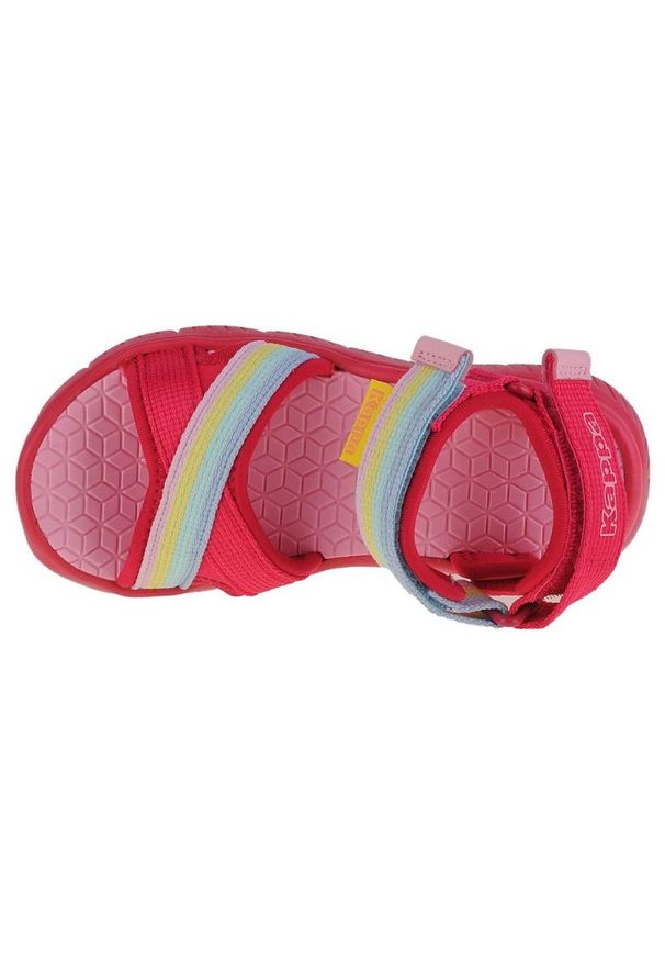 Sandały Kappa Jalua K Sandals Jr 260945K-2222 różowe wielokolorowe. Okazja: na co dzień. Zapięcie: rzepy. Kolor: wielokolorowy, różowy. Materiał: tkanina. Styl: casual