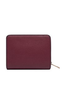 TOMMY HILFIGER - Tommy Hilfiger Portfel Th Icon Med Za W/ Flap Seasonal AW0AW18758 Bordowy. Kolor: czerwony. Materiał: skóra #4