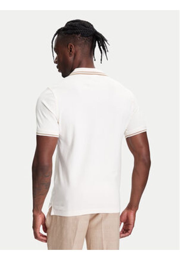 United Colors of Benetton - United Colors Of Benetton Polo 3F9HU302E Beżowy Regular Fit. Typ kołnierza: polo. Kolor: beżowy. Materiał: bawełna