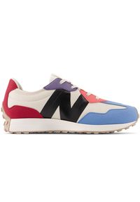 Buty dziecięce New Balance GS327CG – multikolor. Kolor: wielokolorowy. Materiał: syntetyk, materiał, guma, zamsz, skóra. Szerokość cholewki: normalna. Sezon: lato. Sport: turystyka piesza