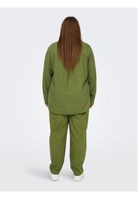 ONLY Carmakoma Spodnie materiałowe 15280234 Zielony Regular Fit. Kolor: zielony. Materiał: materiał #4