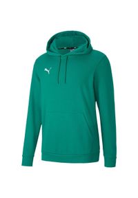 Puma - Męska Bluza Z Kapturem TeamGoal 23. Typ kołnierza: kaptur. Kolor: zielony