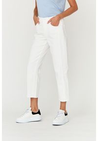 7 FOR ALL MANKIND Białe jeansy damskie THE MODERN STRAIGHT Milk, Rozmiar 27. Kolor: biały #4