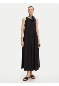 Max Mara Beachwear Sukienka letnia Romea 2516221019 Czarny Relaxed Fit. Kolor: czarny. Materiał: bawełna. Sezon: lato