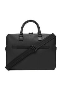 TOMMY HILFIGER - Tommy Hilfiger Torba na laptopa Th Business Leather Comp Bag AM0AM13214 Czarny. Kolor: czarny. Materiał: skóra #6