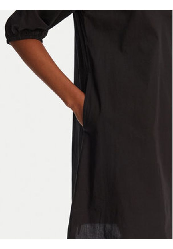 SELMARK - Selmark Sukienka letnia BN198 Czarny Relaxed Fit. Kolor: czarny. Materiał: bawełna. Sezon: lato