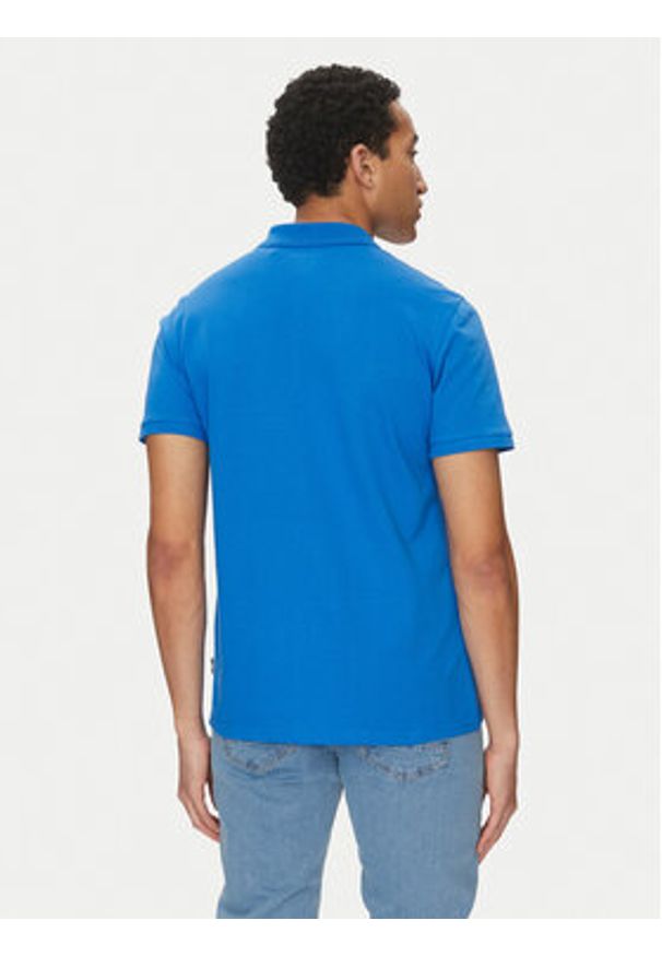 Blend Polo 20717857 Niebieski Regular Fit. Typ kołnierza: polo. Kolor: niebieski. Materiał: bawełna