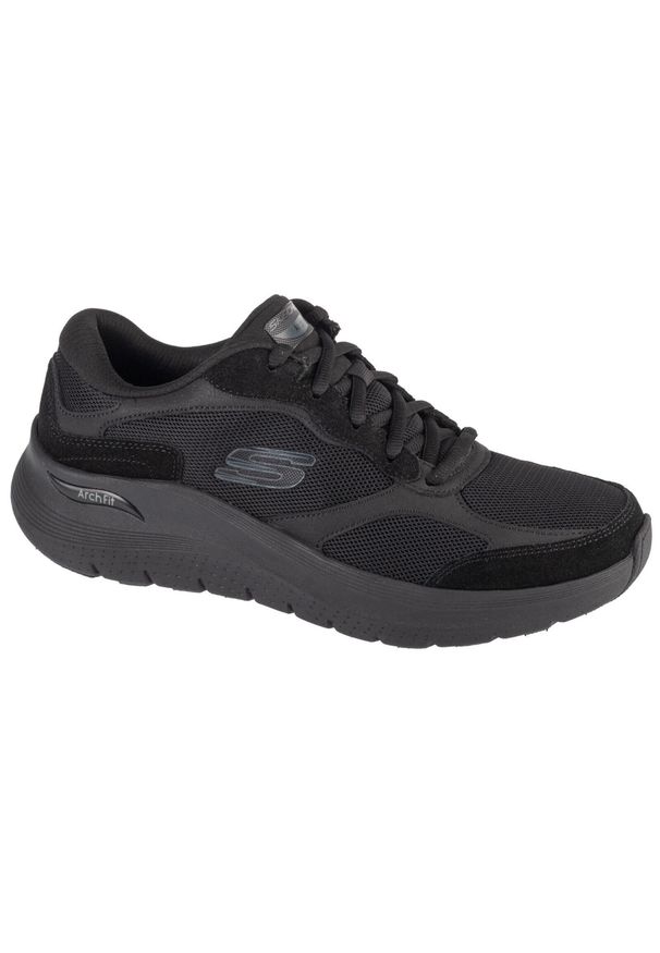 skechers - Buty sportowe Sneakersy męskie Skechers Arch Fit 2.0 - The Keep. Kolor: czarny. Sport: turystyka piesza