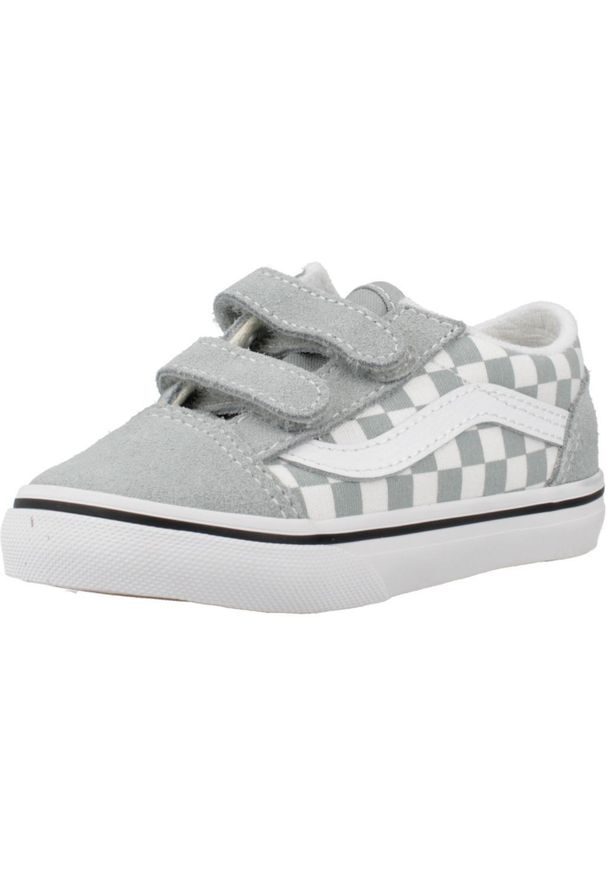 Vans - Buty VANS SLIP ON V Niebieski. Zapięcie: bez zapięcia. Kolor: niebieski. Materiał: tkanina, skóra