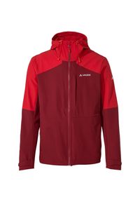 Kurtka softshell męska Vaude Elope Wind Jacket. Kolor: czerwony. Materiał: softshell