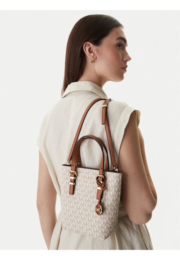 MICHAEL Michael Kors Torebka 32T5GQNC0B Beżowy. Kolor: beżowy. Materiał: skórzane