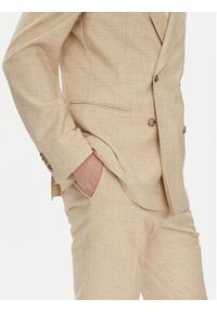 BOSS Garnitur C-Huge-2Pcs-Db-252 50540783 Écru Slim Fit. Kolor: kremowy. Materiał: wełna, bawełna #6