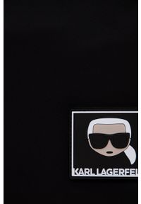 Karl Lagerfeld Plecak 220M3080 męski kolor czarny mały gładki. Kolor: czarny. Wzór: gładki #4