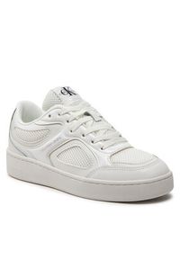 Calvin Klein Jeans Sneakersy Basket Cupsole Low Mix In Met YW0YW01387 Biały. Kolor: biały. Materiał: skóra #3