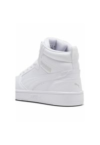 Puma - Młodzieżowe sneakersy Rebound V6 Mid PUMA White Cool Light Gray. Kolor: biały, wielokolorowy, szary. Sport: koszykówka