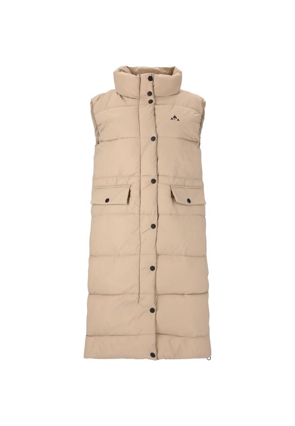 Damska długa kurtka Whistler Amaretto. Kolor: wielokolorowy, beżowy, brązowy. Długość: długie. Sezon: zima. Sport: turystyka piesza