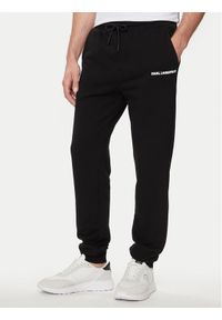 Karl Lagerfeld - KARL LAGERFELD Spodnie dresowe 705018 542900 Czarny Regular Fit. Kolor: czarny. Materiał: bawełna #1