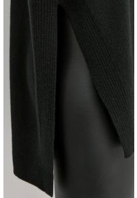 AllSaints Sweter kaszmirowy damski kolor czarny lekki z golfem. Typ kołnierza: golf. Kolor: czarny. Materiał: kaszmir. Długość rękawa: długi rękaw. Długość: długie
