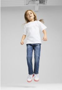 Puma - Dziecięca luźna koszulka PUMA x HELLO KITTY AND FRIENDS z grafiką PUMA White. Kolor: biały. Wzór: motyw z bajki. Sport: joga i pilates