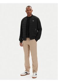 Karl Lagerfeld - KARL LAGERFELD Kurtka bomber 505061 562902 Czarny Regular Fit. Typ kołnierza: dekolt w karo. Kolor: czarny. Materiał: syntetyk #6