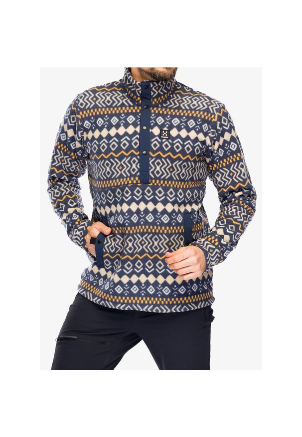 Haglöfs - Bluza polarowa męska Haglofs Mora Mid. Kolor: niebieski. Materiał: polar. Styl: sportowy. Sport: turystyka piesza