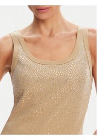 Rinascimento Top CFC0124040003 Beżowy Regular Fit. Kolor: beżowy. Materiał: bawełna #5