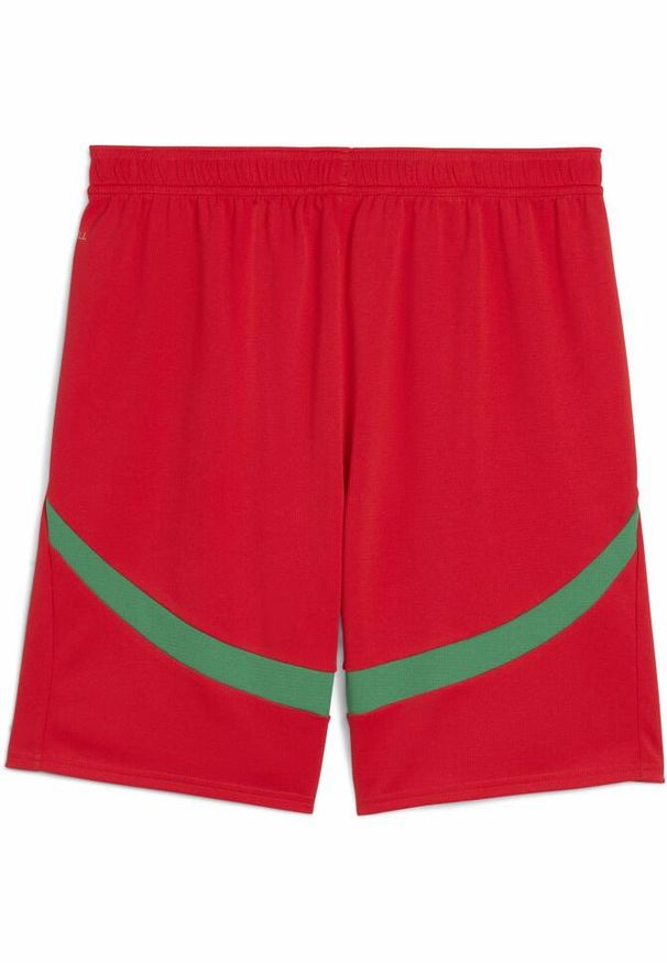 Puma - Męskie szorty Maroko 2025 PUMA Red Archive Green. Kolor: czerwony, wielokolorowy, zielony