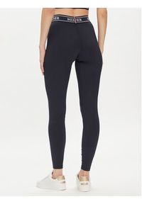 TOMMY HILFIGER - Tommy Hilfiger Legginsy Monotype WW0WW41512 Granatowy Slim Fit. Kolor: niebieski. Materiał: syntetyk #4
