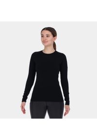 Bluza merino damska Inov-8 Merino Long Sleeve T-Shirt. Kolor: czarny. Długość rękawa: długi rękaw