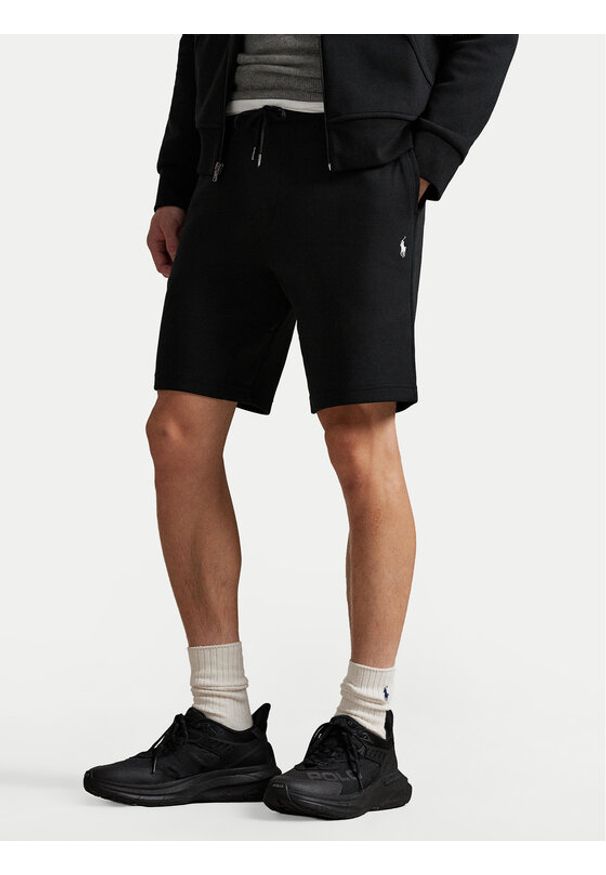 Polo Ralph Lauren Szorty sportowe 710881520038 Czarny Regular Fit. Kolor: czarny. Materiał: bawełna. Styl: sportowy