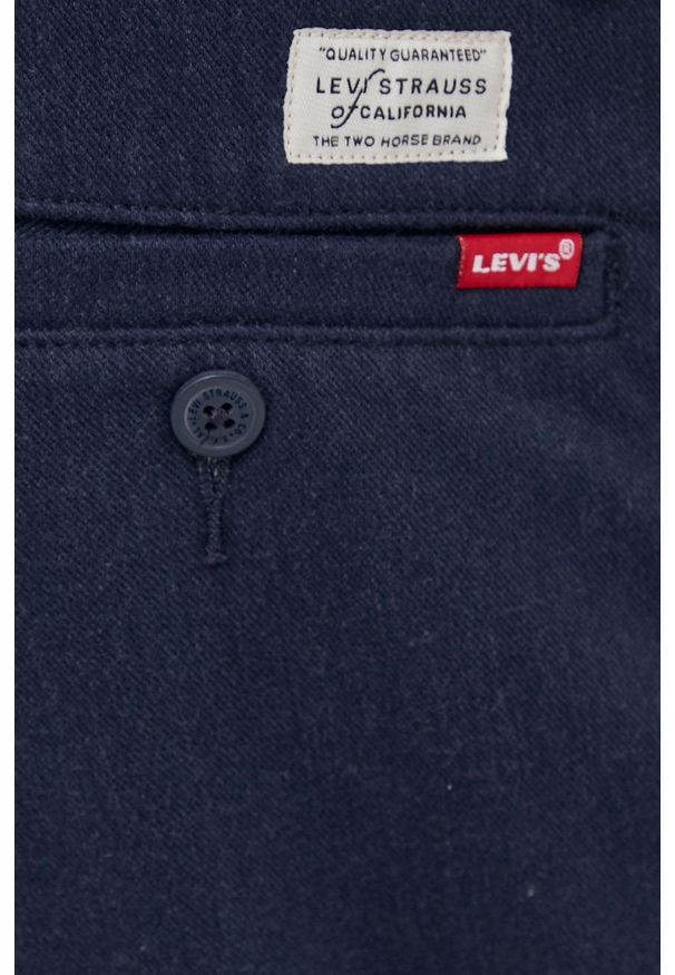 Levi's® - Levi's - Spodnie. Okazja: na spotkanie biznesowe. Kolor: niebieski. Materiał: włókno, tkanina. Styl: biznesowy