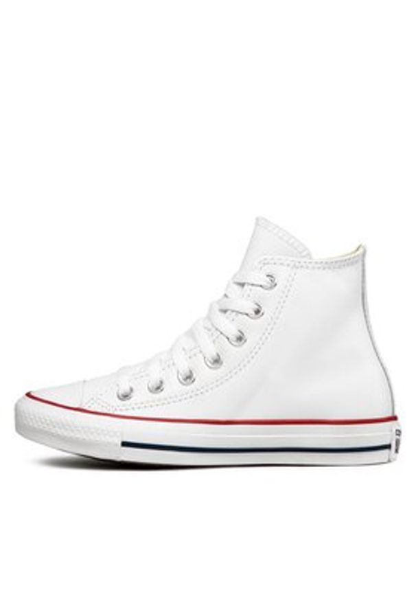 Converse Trampki Chuck Taylor All Star HI 132169C Biały. Kolor: biały. Materiał: skóra