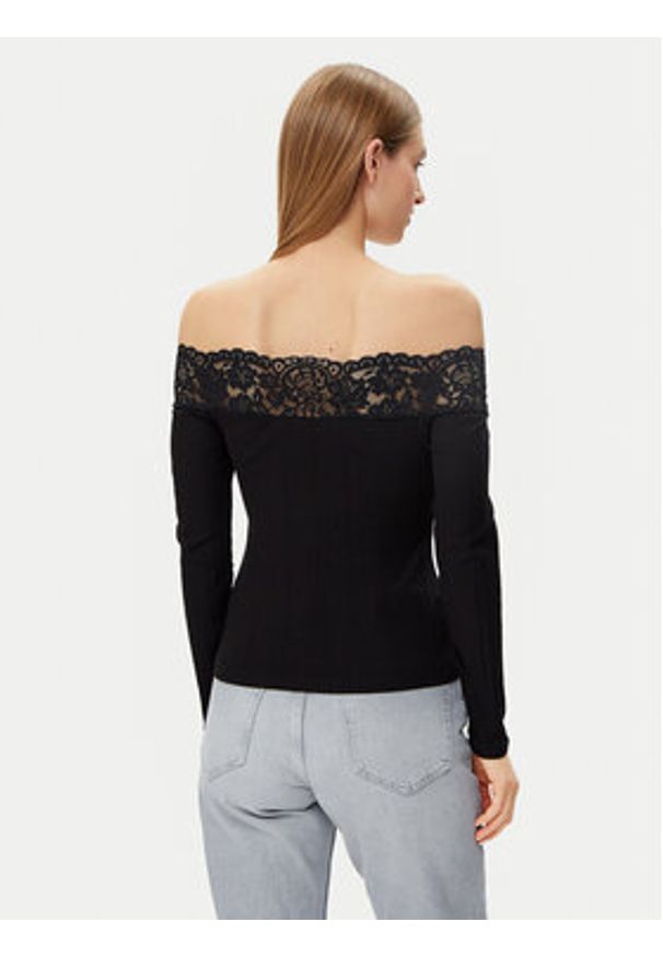 Morgan Bluzka 251-THEODOR Czarny Slim Fit. Kolor: czarny. Materiał: bawełna