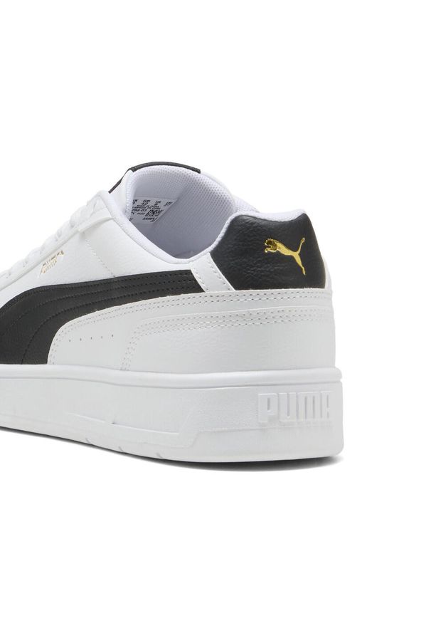 Puma - Sneakersy unisex Court Classico PUMA White Black Gold. Kolor: czarny, biały, wielokolorowy, żółty