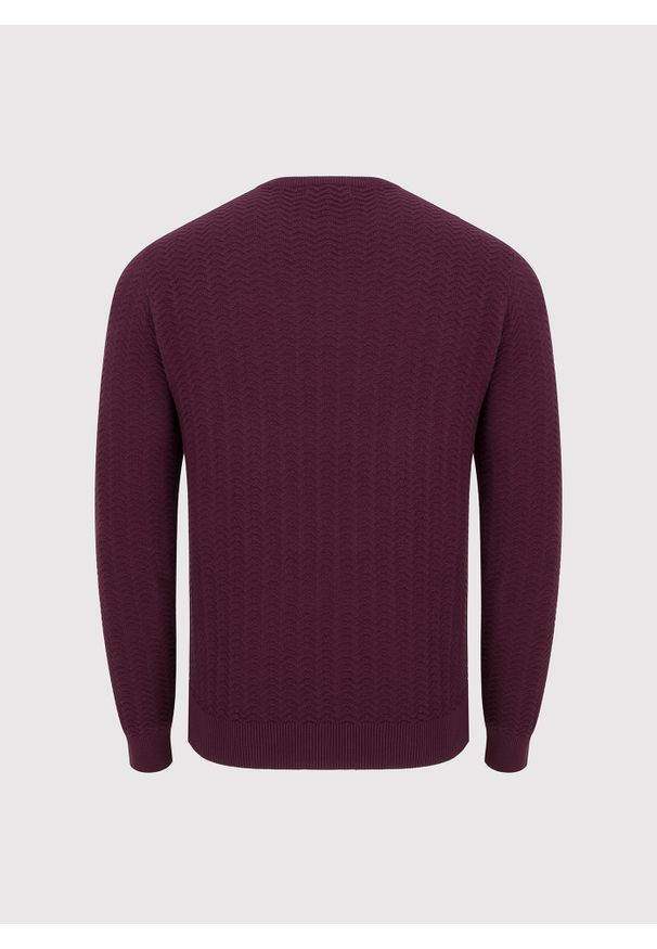 Pako Lorente - PAKO LORENTE – Męski sweter w kolorze burgundowym. Kolor: czerwony. Materiał: bawełna. Sezon: jesień