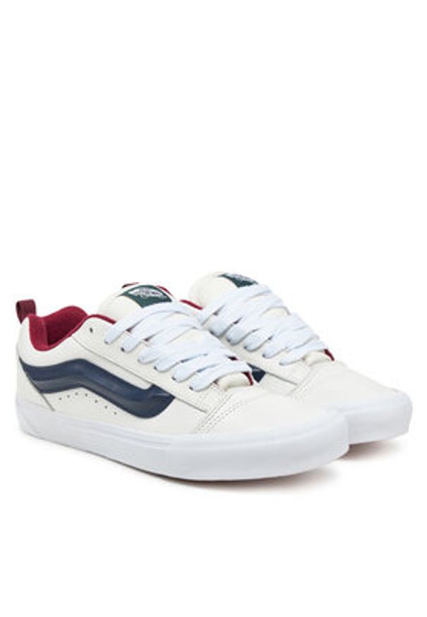 Vans Tenisówki Knu Skool VN000D22WTM1 Biały. Kolor: biały. Materiał: skóra