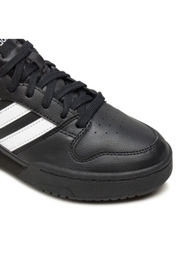 Adidas - adidas Sneakersy Team Court 2 Str J ID6630 Czarny. Kolor: czarny. Materiał: skóra