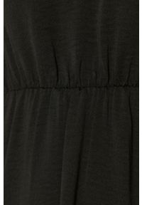 Vero Moda - Sukienka. Kolor: czarny. Długość rękawa: długi rękaw. Typ sukienki: rozkloszowane #4