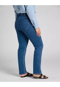 Lee - LEE CLASSIC STRAIGHT PLUS DAMSKIE SPODNIE JEANSOWE JEANSY MID EVITA L32JPVYW 112107649 #6