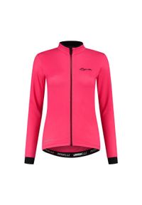 ROGELLI - Damski jersey z długim rękawem Rogelli Essential. Kolor: czarny, różowy, wielokolorowy. Materiał: jersey. Długość rękawa: długi rękaw. Długość: długie. Sport: kolarstwo