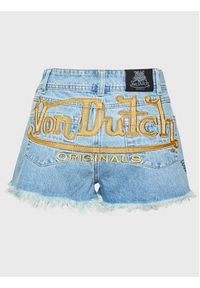 Von Dutch Szorty jeansowe Emery 6 210 001 Niebieski Regular Fit. Kolor: niebieski. Materiał: bawełna