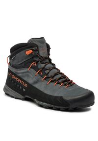 LA SPORTIVA - La Sportiva Trekkingi Tx4 Mid Gtx GORE-TEX 27E900304. Kolor: szary. Materiał: zamsz, skóra. Technologia: Gore-Tex. Sport: turystyka piesza