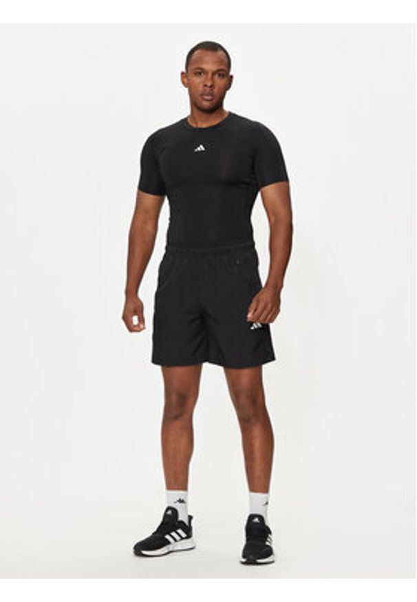 Adidas - adidas Koszulka techniczna Techfit Compression JE6698 Czarny Slim Fit. Kolor: czarny. Materiał: syntetyk. Technologia: Techfit (Adidas)