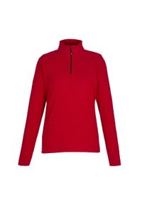DARE 2B - Bluza Damska Glamourize III Quilted Quarter Zip Midlayer. Kolor: czerwony. Materiał: polar. Sport: turystyka piesza #1