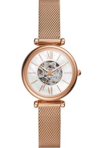 Damski Zegarek Fossil Carlie Automatic ME3188 Magia Mechanizmu w Różowym Złocie. Kolor: różowy, złoty, wielokolorowy #1
