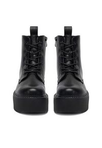 DeeZee Trzewiki 12663-1 -BLACK PU Czarny. Kolor: czarny. Materiał: syntetyk, materiał #6