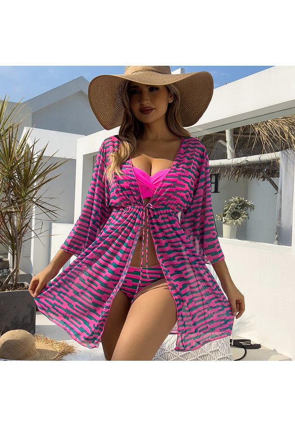 Intica - Dwuczęściowy strój kąpielowy z usztywnieniem na plażę Rosio. Kolor: wielokolorowy. Materiał: materiał