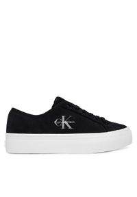 Calvin Klein Sneakersy Vulc Flatf Laceup Suede HW0HW03088 Czarny. Kolor: czarny. Materiał: zamsz, skóra #1